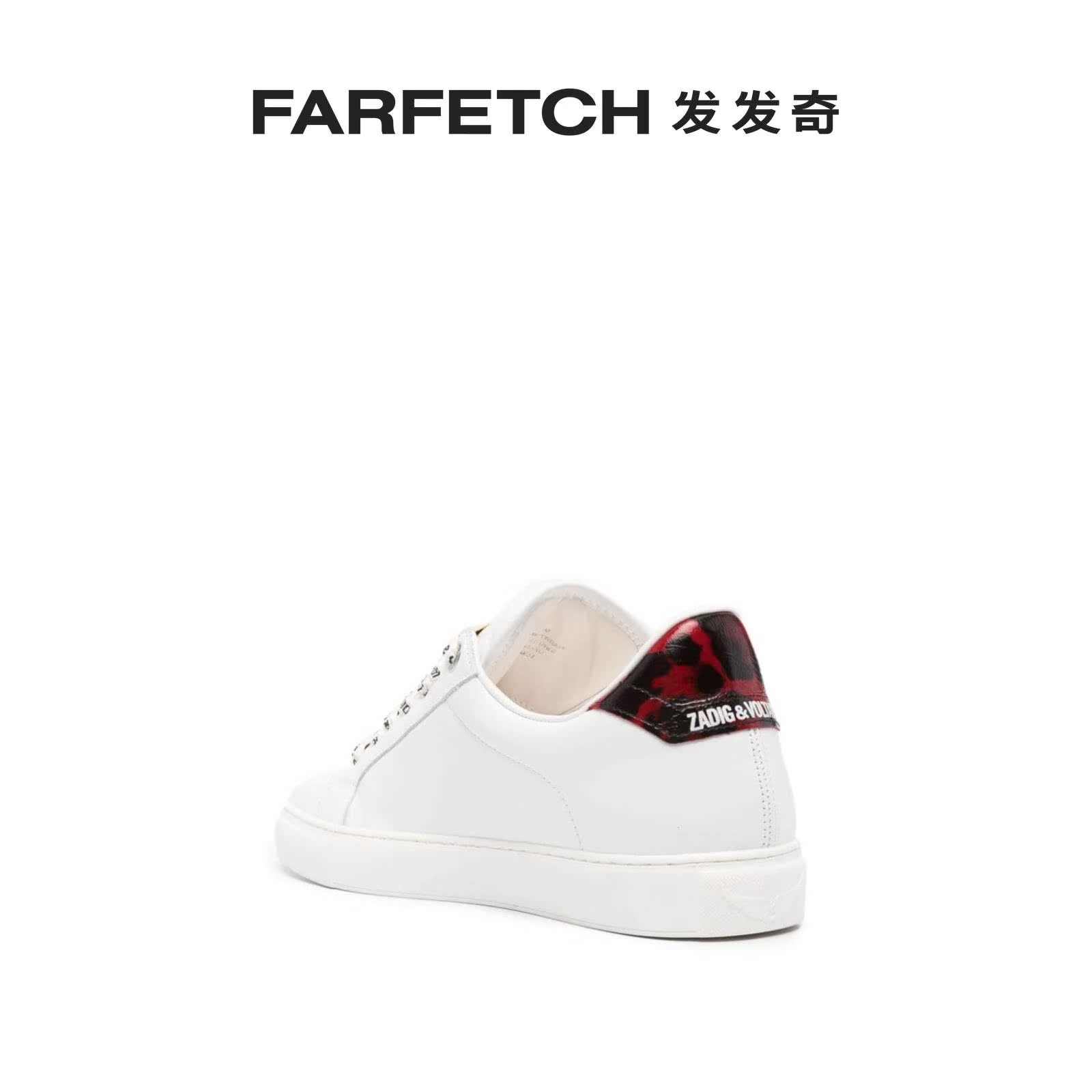 Zadig&Voltaire女士La Flash 皮质运动鞋FARFETCH发发奇 - 图1