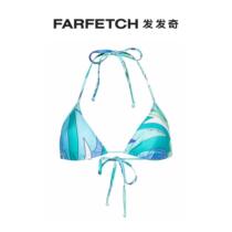 Lady Moschino abstract printed bikini loaded with FARFETCH hair chic
