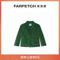 Kenzo Tong dress logo embroidered velvet jacket FARFETCH Fat Chic