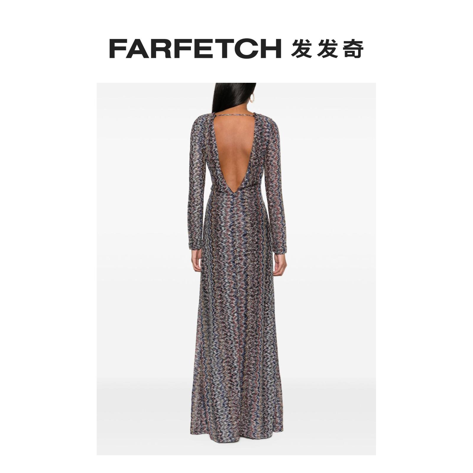 Missoni女士Z字形图案编织超长连衣裙FARFETCH发发奇 - 图2