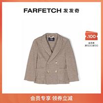 Il Gufo child dress herringbone twill knit double-row buttoned cotton suit jacket FARFETCH Fitting chic