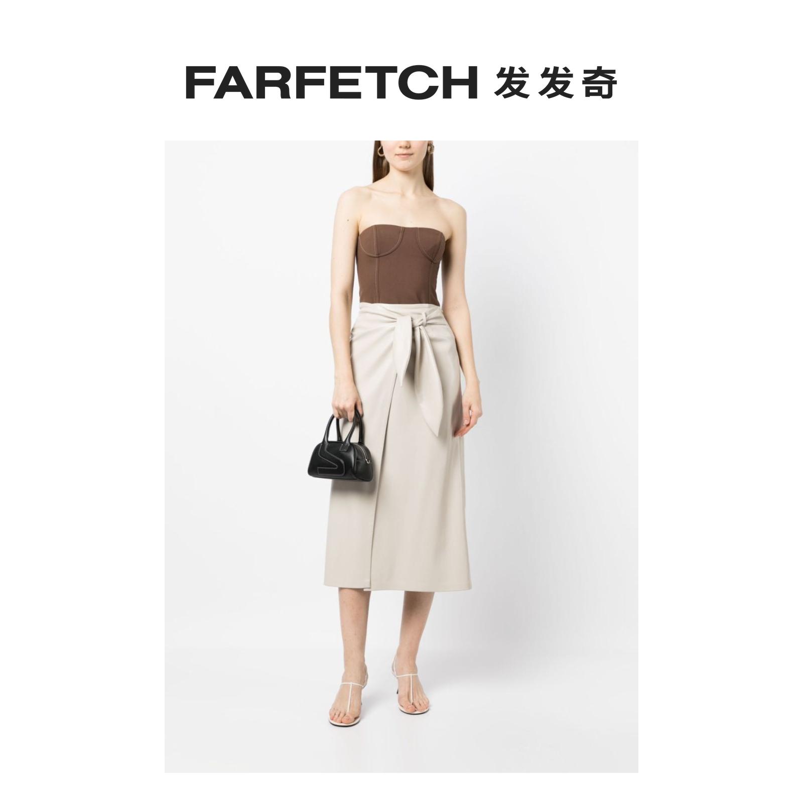 Yuzefi女士logo压纹皮质手提包FARFETCH发发奇 - 图0