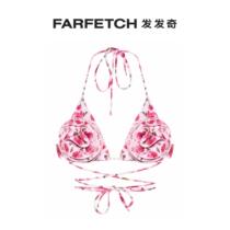 Lady Magda Butrym floral printed bikini on the FARFETCH hair chic