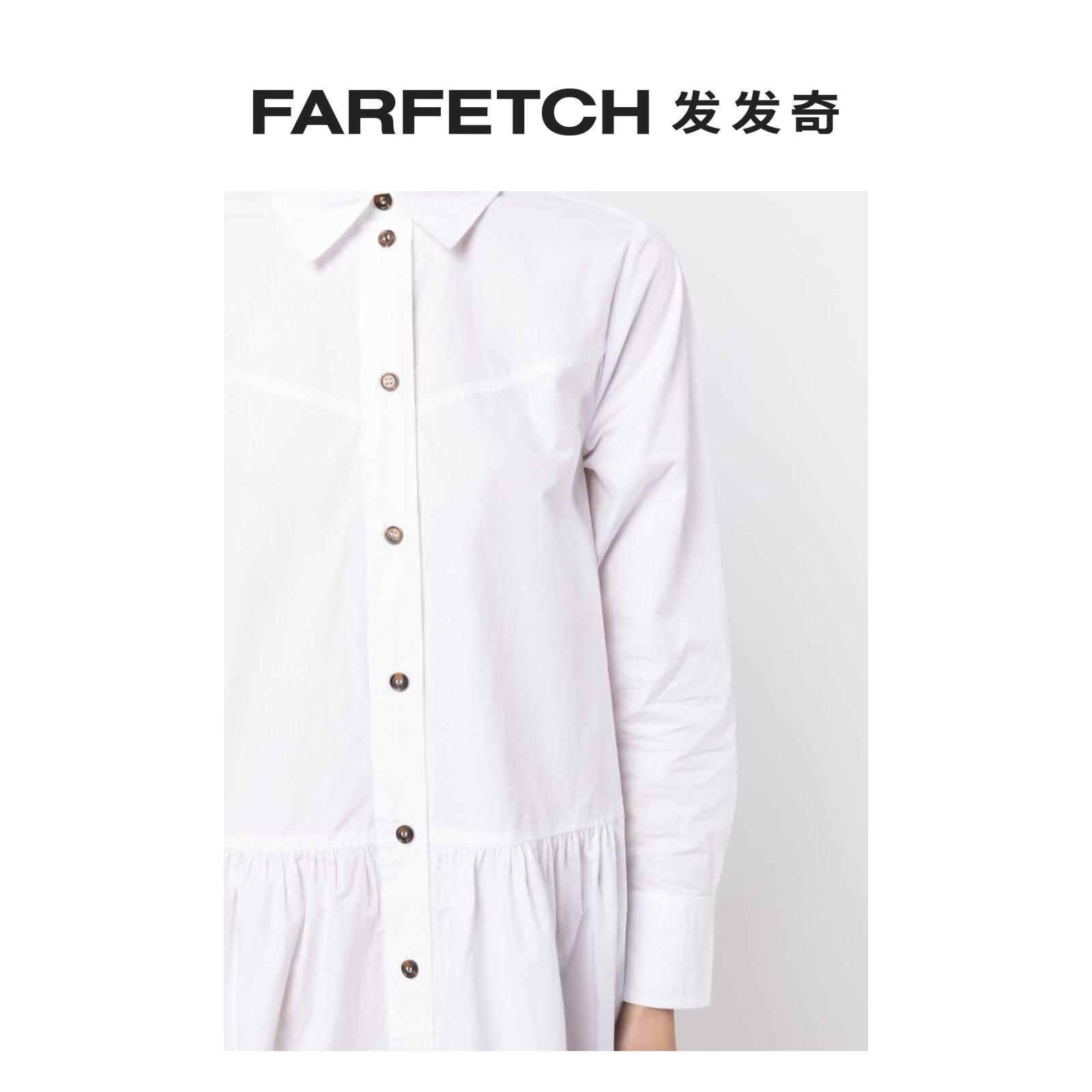 [Final Sale]Ganni女士直尖领棉连衣裙 FARFETCH发发奇 - 图3