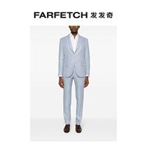 Eleventy Mens Single Row Button Linen Blend Suit Suit FARFETCH Hair Chic