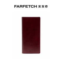 Uma Wang male and female generic logo concave embossed cortex wallet FARFETCH Fat Chic