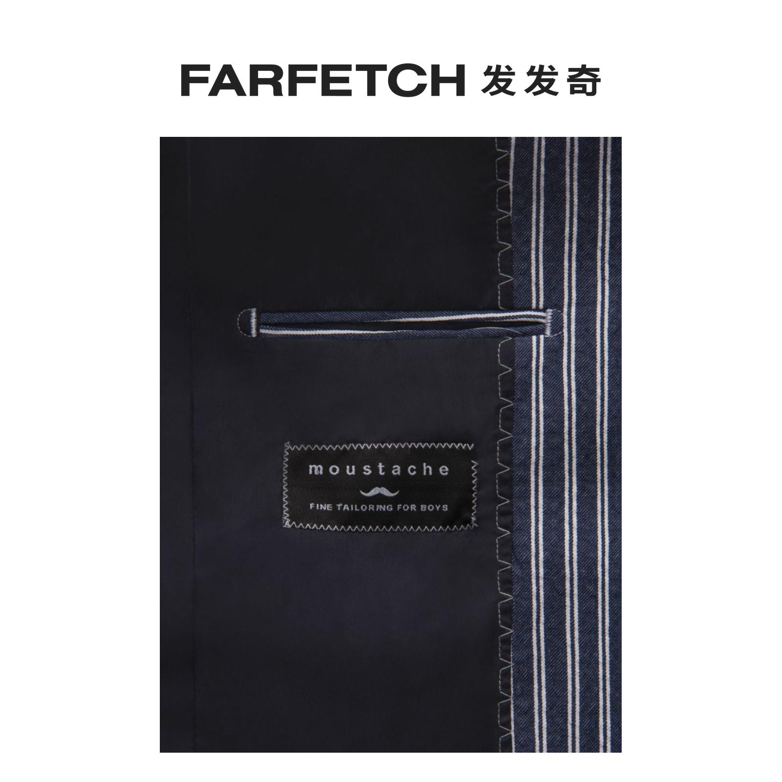 Moustache童装条纹单排扣西装夹克FARFETCH发发奇 - 图1