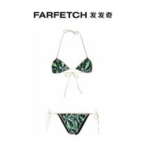 Ms. REINA OLGA Lady Sam Leaf Shaped Printed Bikini Suit FARFETCH Hair Chic