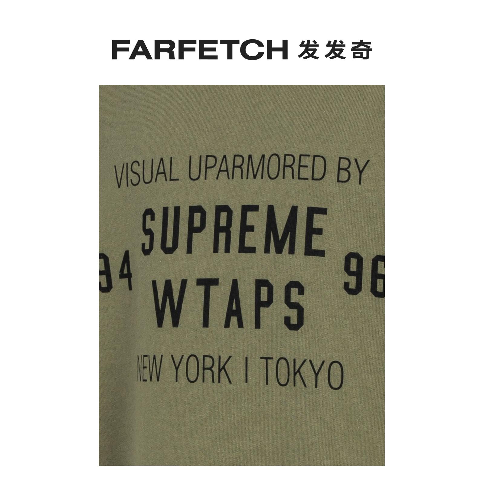 Supreme男女通用x WTAPS 圆领卫衣FARFETCH发发奇