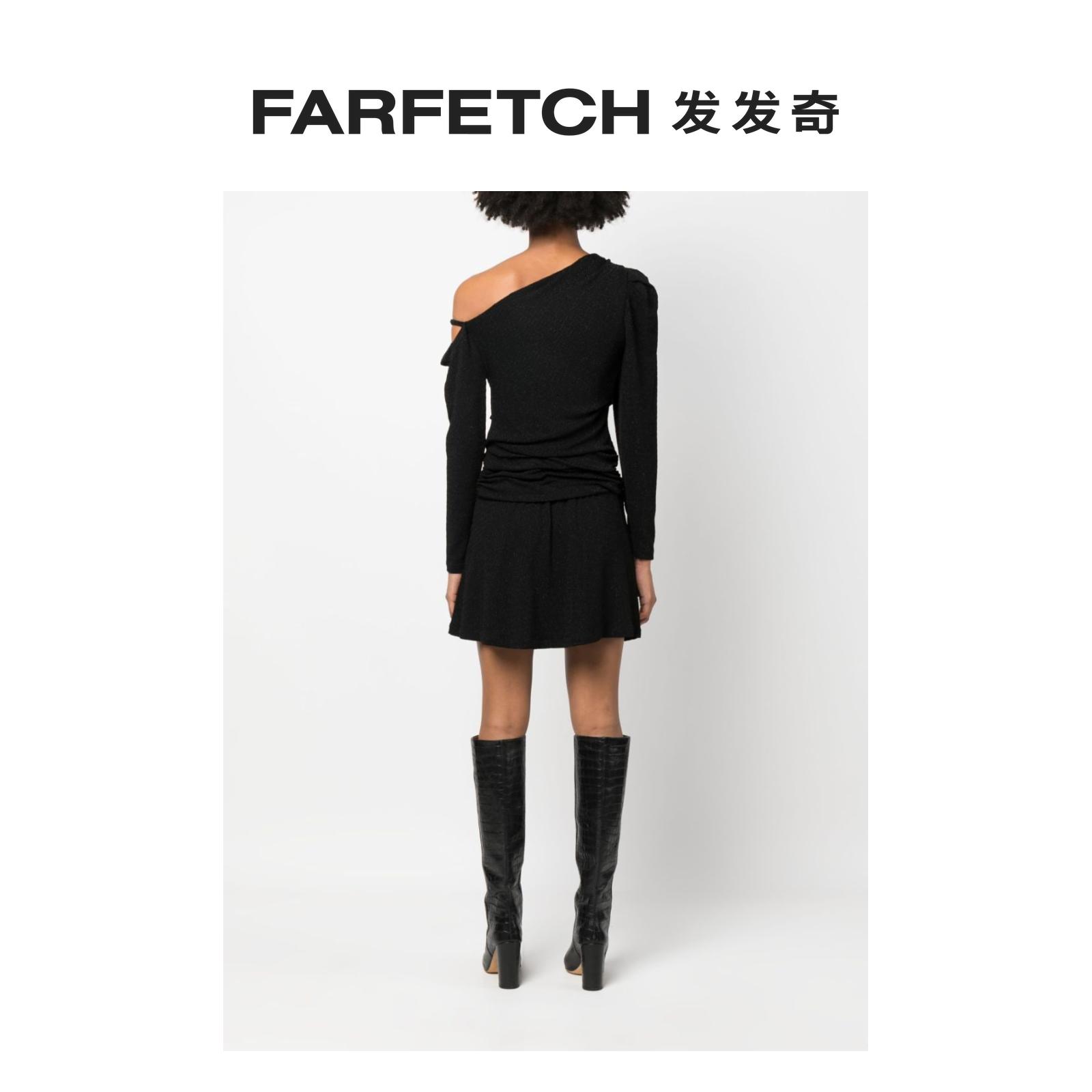 Iro女士单肩闪亮连衣裙FARFETCH发发奇 - 图2