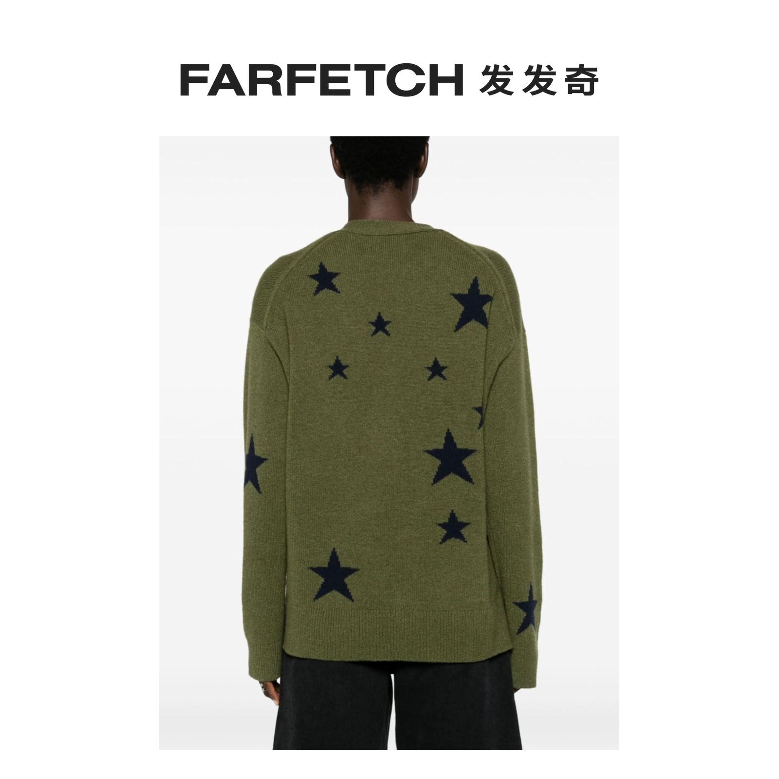 Zadig&Voltaire女士Mirka 星星图案羊绒开衫FARFETCH发发奇