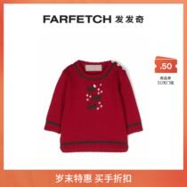 Discount] LA STUPENDERIA Costume Ho Ho Ho Embroidery Early Cut Wool Sweater Hair Chic Hair