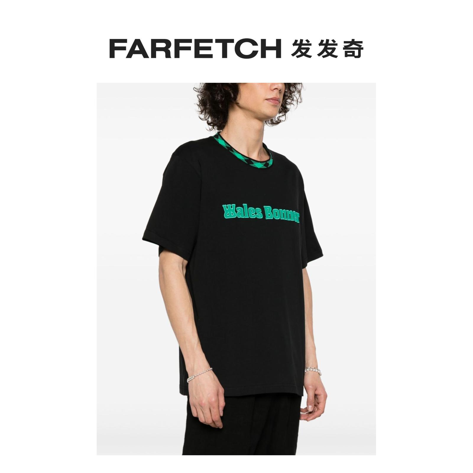 Wales Bonner男士Original 棉T恤FARFETCH发发奇 - 图1