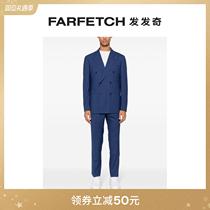 Tagliatore mens striped tip double-row buttoned suit suit FARFETCH Hair chic