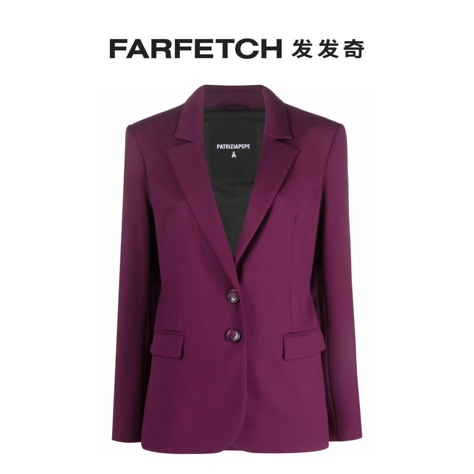 [Final Sale]Patrizia Pepe女士双扣高领西装夹克FARFETCH发发奇-图0