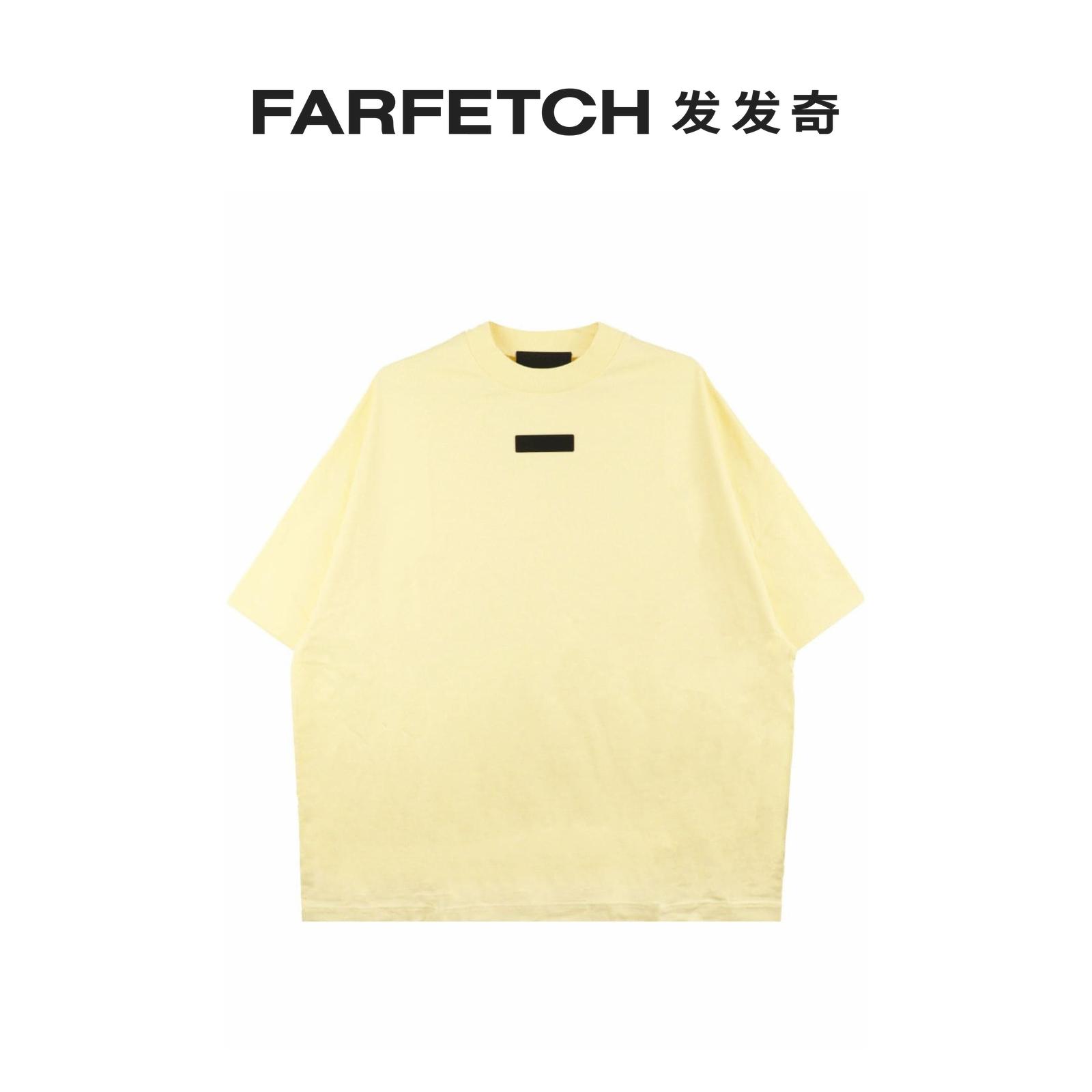 FEAR OF GOD ESSENTIALS男士logo贴花棉T恤FARFETCH发发奇 - 图0