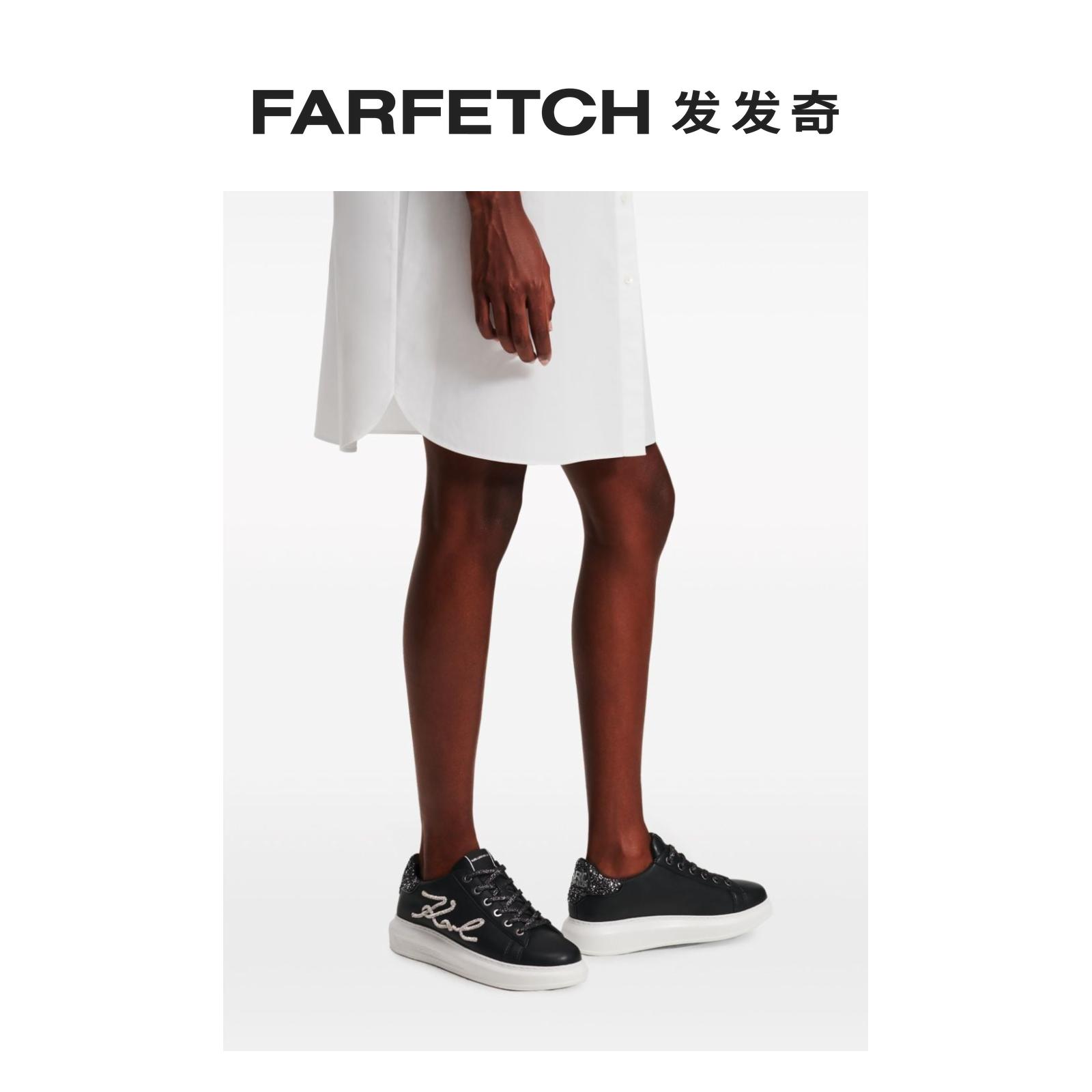 Karl Lagerfeld女士Kapri logo贴花运动鞋FARFETCH发发奇-图3