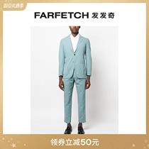 DellOglio mens single row of buttoned suit FIARFECH hair chic