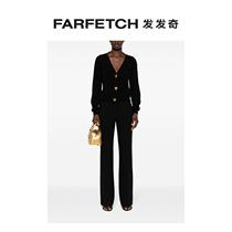 Lady Moschino pressed pleats for button Western pants FARFETCH Fat Chic