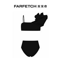 Lady Maygel Coronel Costa lotus leaf side bikini suit FARFETCH hair chic