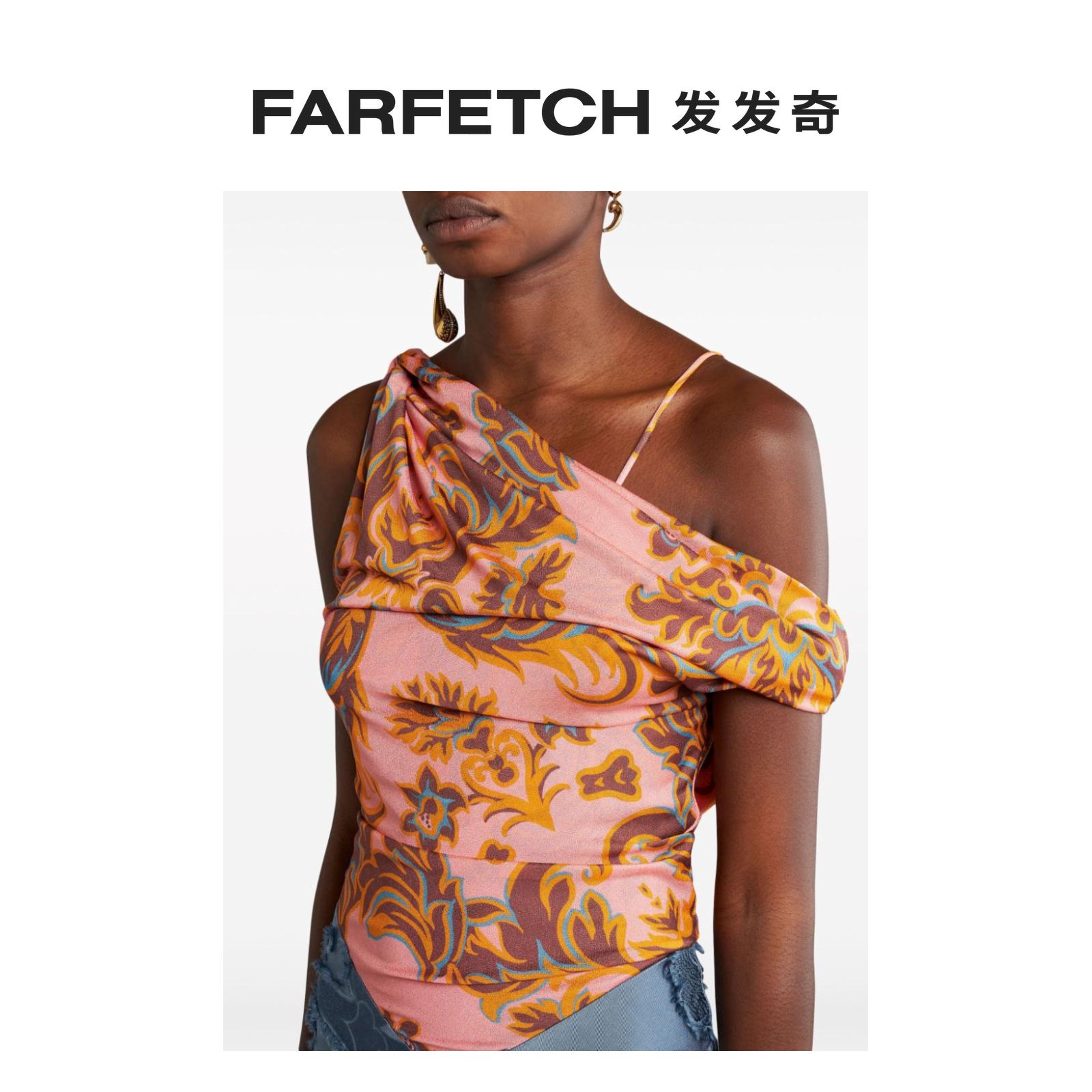 Etro女士对比拼接超长连衣裙FARFETCH发发奇 - 图2