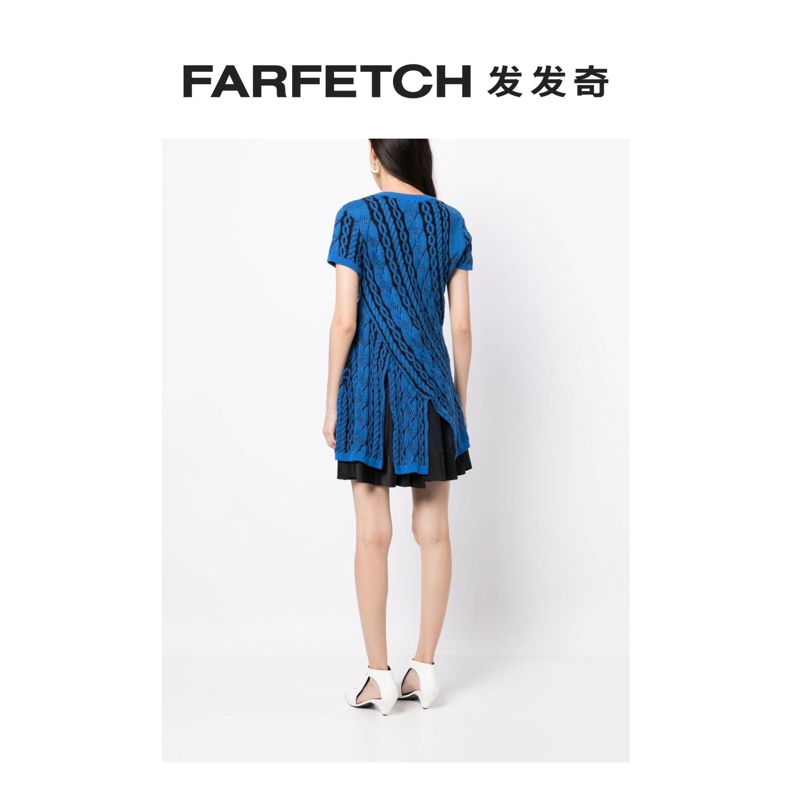 Ports 1961女士分层式粗绞花针织镂空连衣裙FARFETCH发发奇