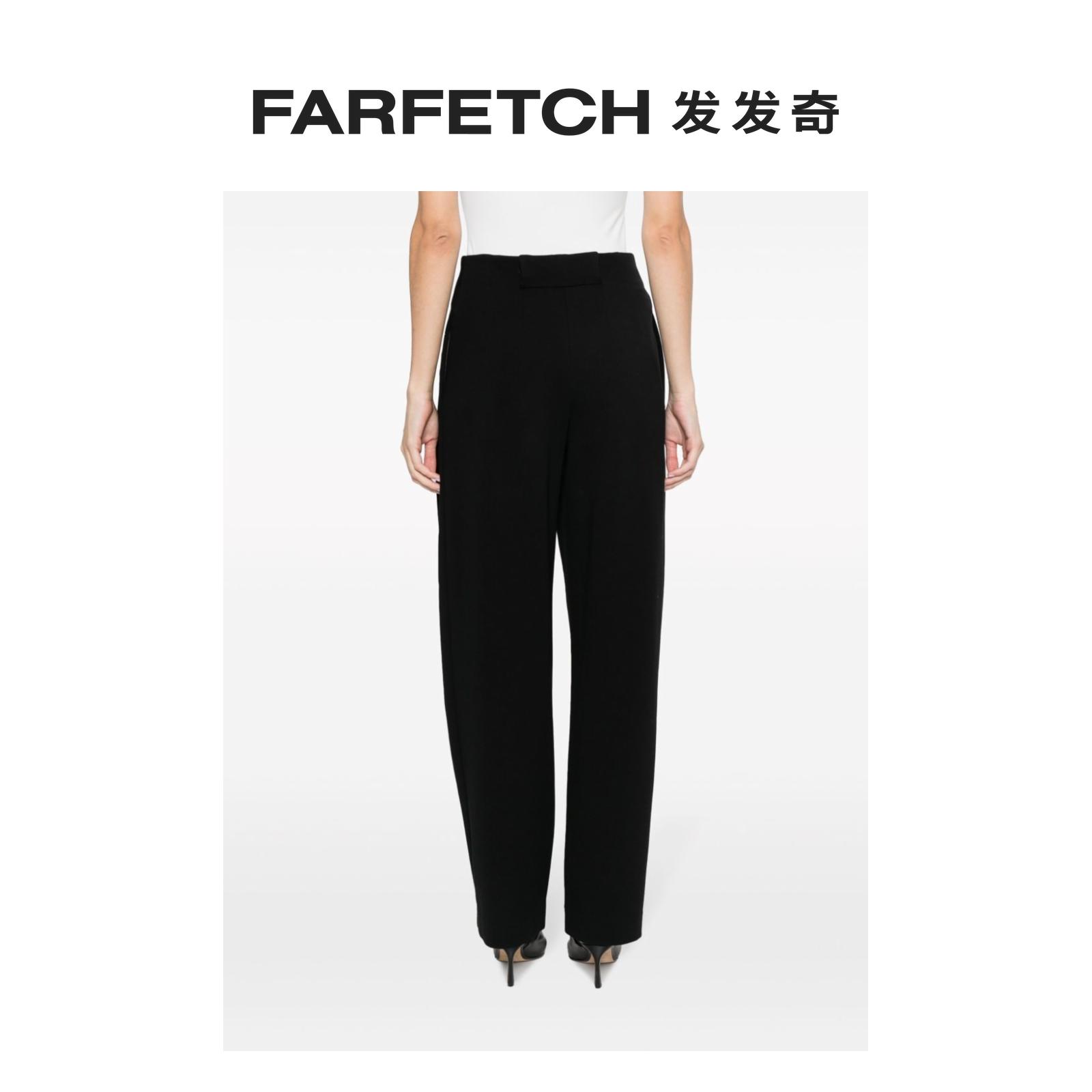 Emporio Armani阿玛尼女士高腰褶饰长裤FARFETCH发发奇-图2