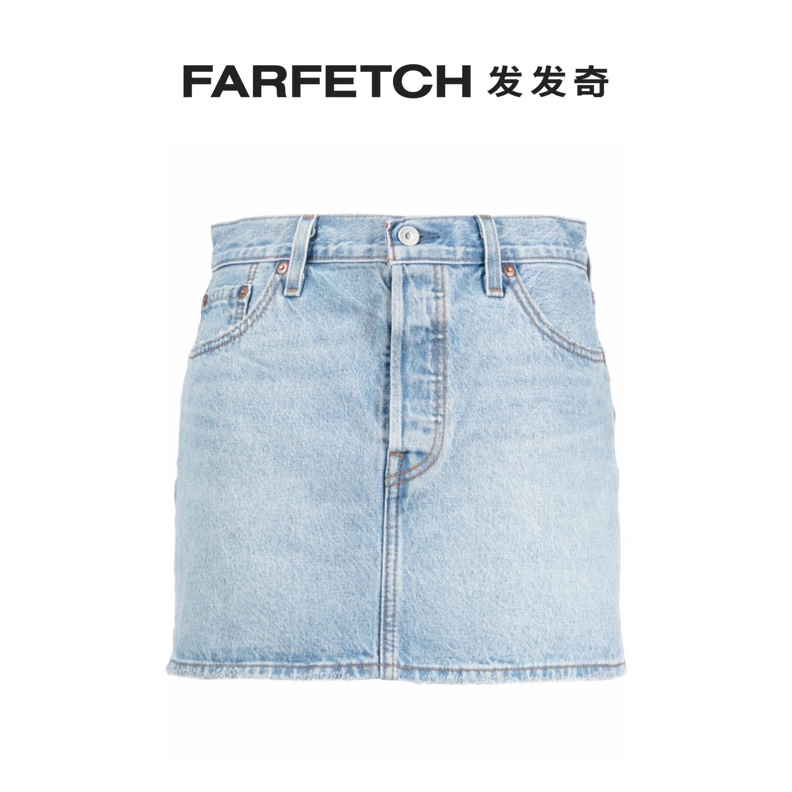 Levi'S李维斯女士中腰牛仔半身裙FARFETCH发发奇 - 图0