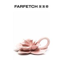 BITOSSI UNIVERSAL FLORAL-MOTIF CERAMIC CANDLE HOLDER HAIRED CHIC