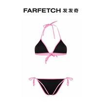 Lady Moschino constrasting-borders bikini FARFETCH Fitting a chic