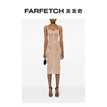 Lady mugler tight corset style mid-length dress FARFETCH hair chic