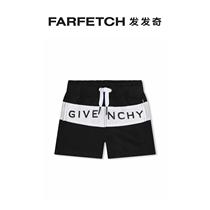 GIVENCHY Chronicling childrens clothing 4G printed stripes details swimsuit FARFETCH hair chic