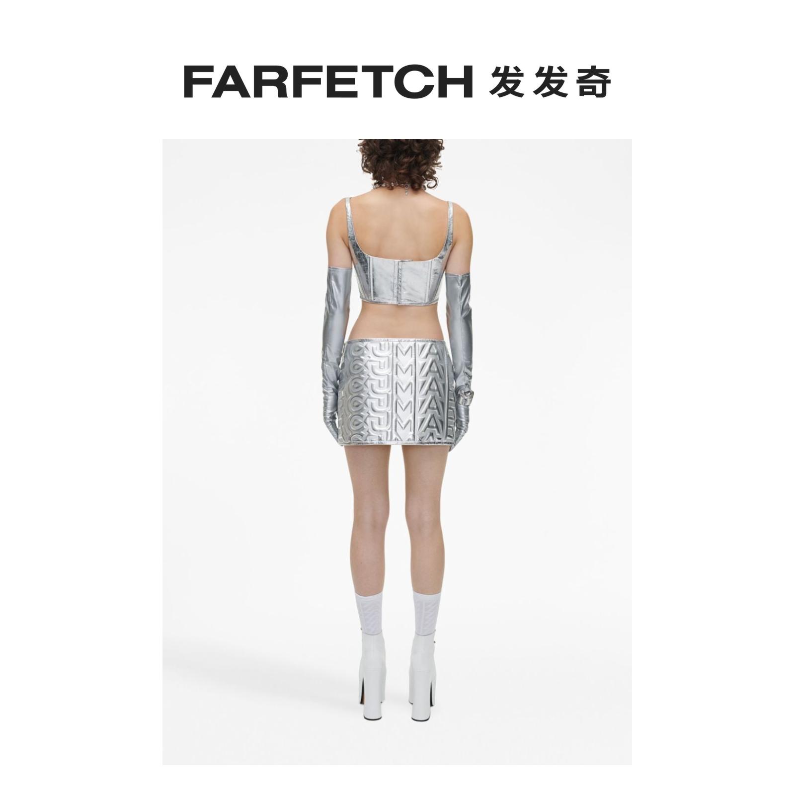 [Final Sale]Marc Jacobs女士Puffy 皮质迷你半身裙FARFETCH发发 - 图2