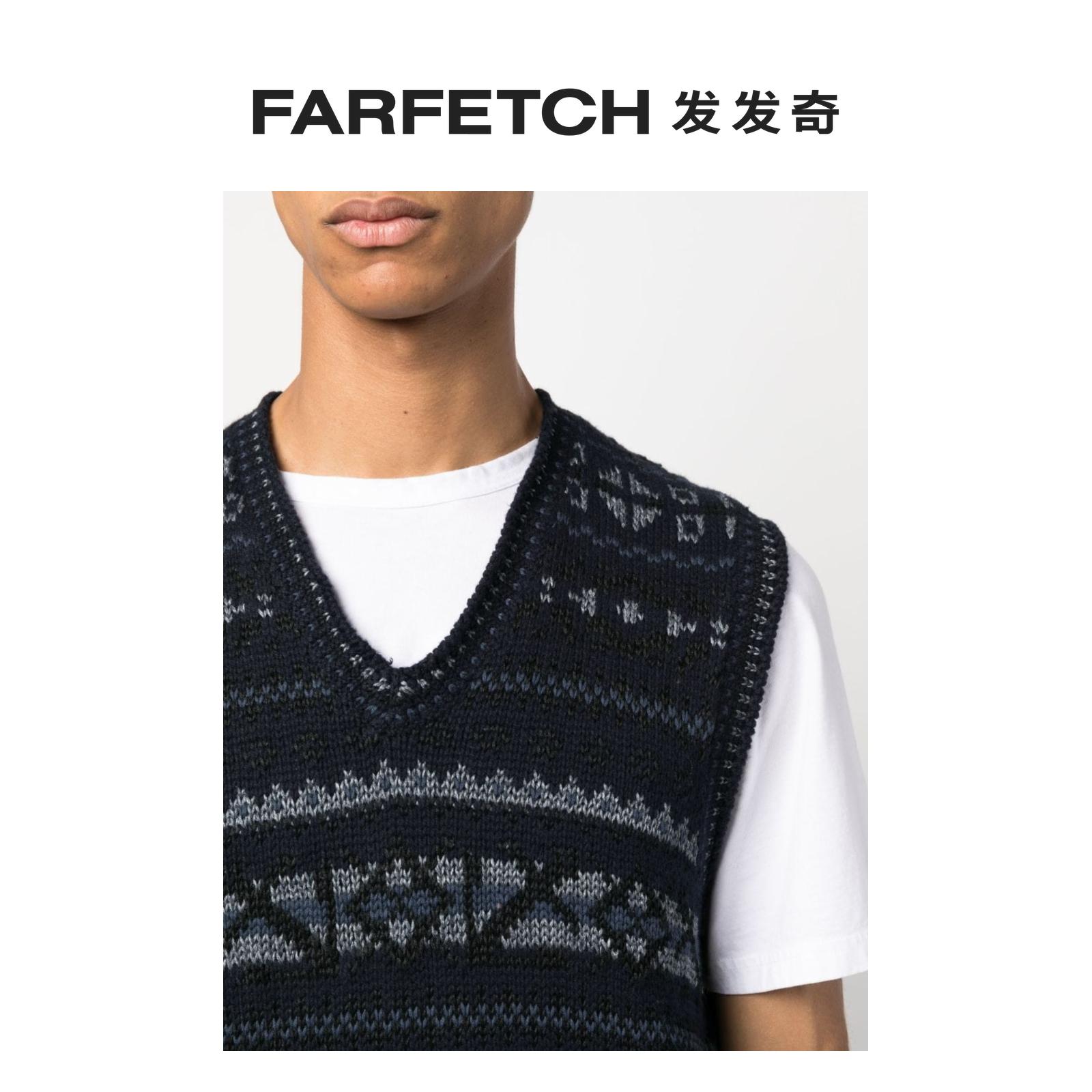 Polo Ralph Lauren男士Fair Isle 嵌花针织马甲FARFETCH发发奇