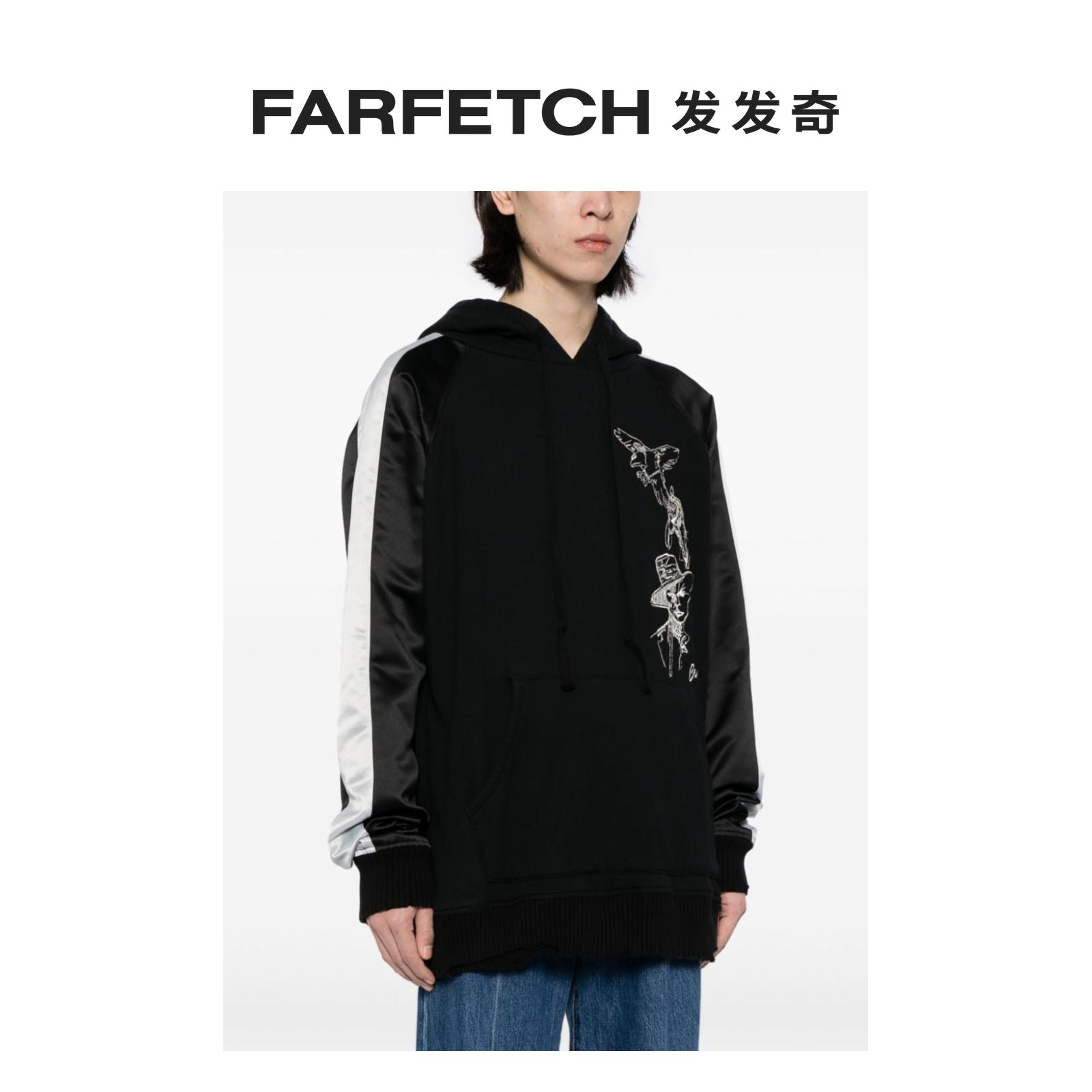 Greg Lauren男士Souvenir刺绣连帽衫FARFETCH发发奇-图1