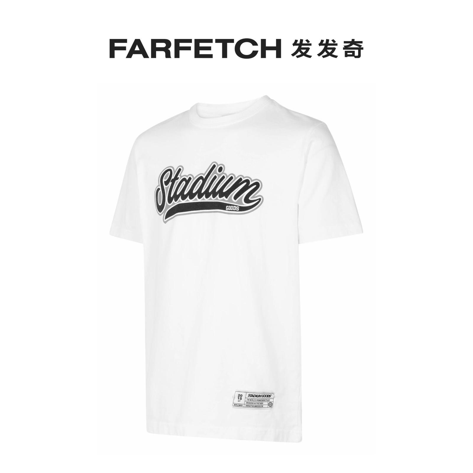 Stadium Goods男女通用Script logo White T恤FARFETCH发发奇 - 图1