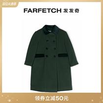 SIOLA childrens clothing wide collar double-row buttoned jacket FARFETCH Fat Chic