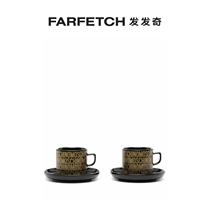 Moschino men and women universal classic logo printed ceramic cups (two pieces) FARFETCH Fat Chic