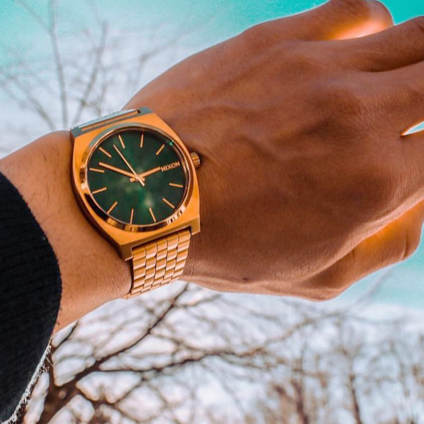 美国代购 Nixon尼克松金手表 A0451919 金绿色小清新中性男女手表 - 图0