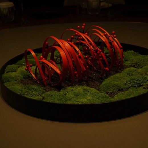 酒店圆桌转盘摆件餐桌中间摆花花艺圆形微缩景观轻奢创意桌花,淘宝优惠券,粉丝福利购,淘宝优惠卷