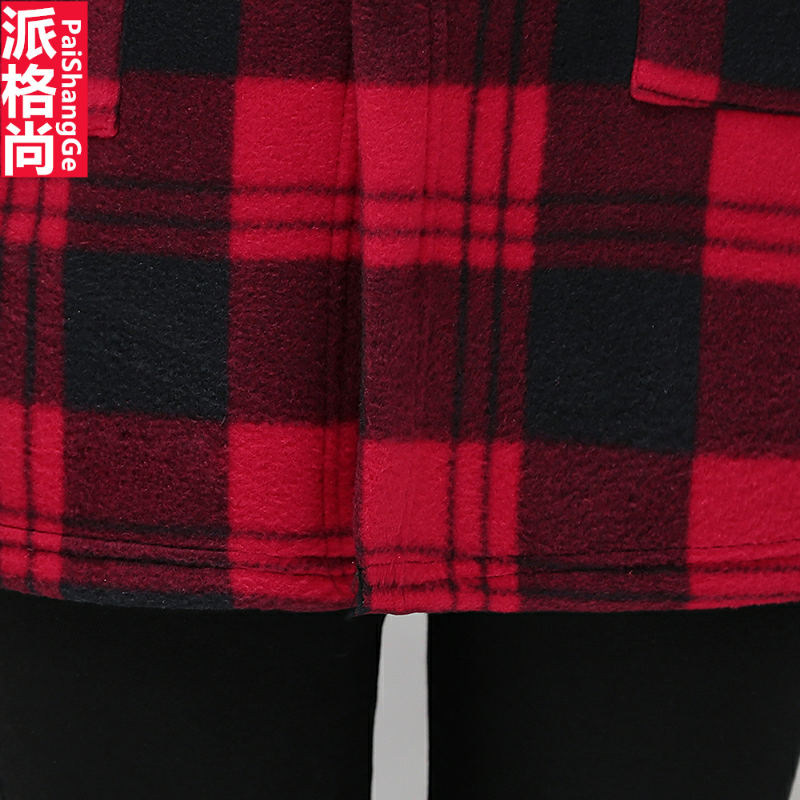 妈妈装加绒秋冬中老年女装冬棉服 派格尚中老年女装