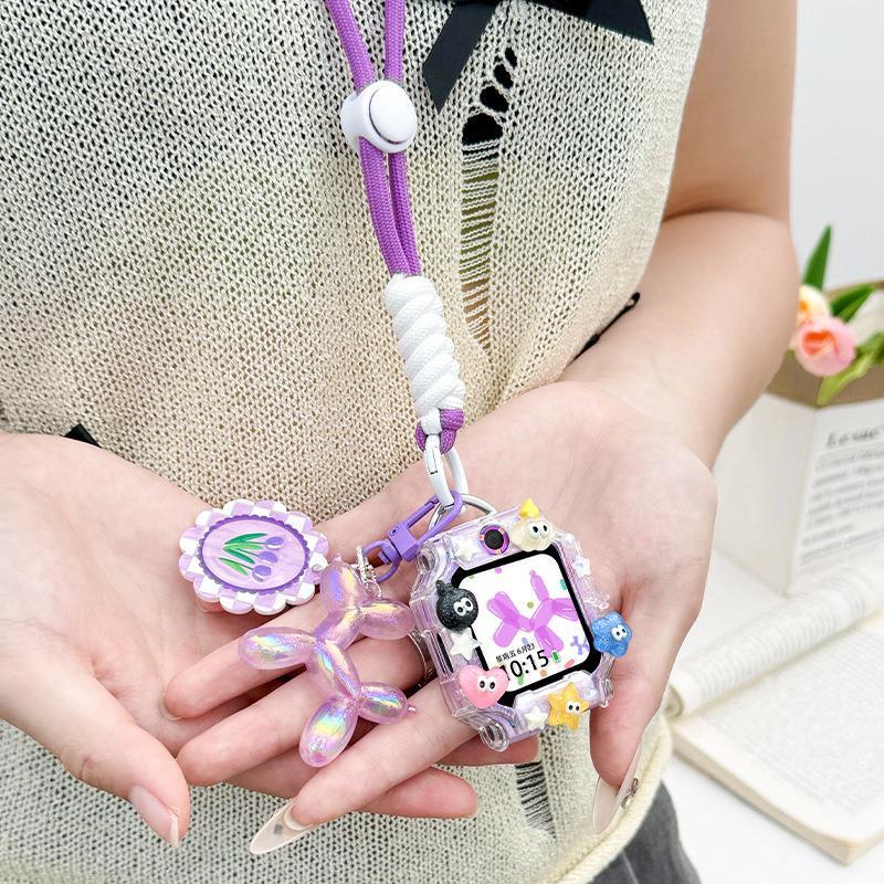 适用华为3pro/4X/4pro5x/3x儿童电话手表挂脖绳套5XPro保护壳吊袋 - 图0