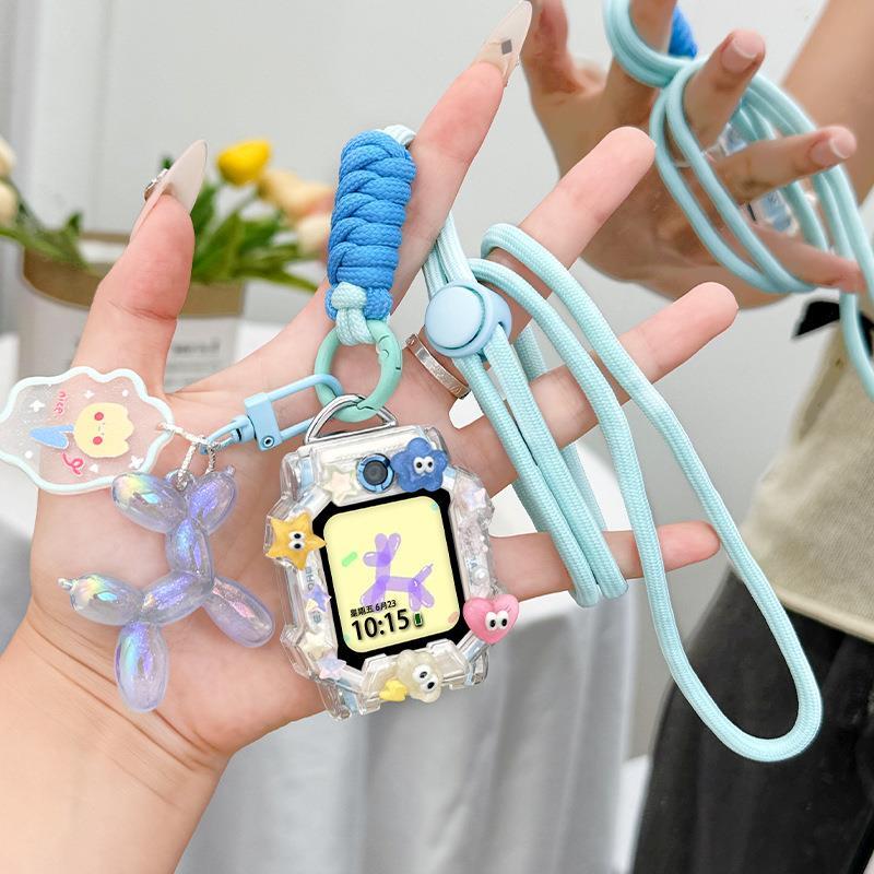 适用华为3pro/4X/4pro5x/3x儿童电话手表挂脖绳套5XPro保护壳吊袋 - 图2
