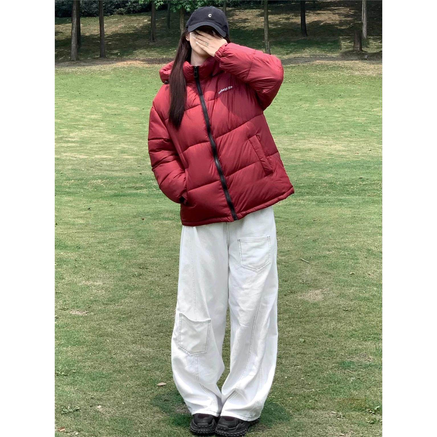 2025冬季新款棉服女短款棉袄连帽加厚宽松面包服外套学生棉衣情侣,淘宝优惠券,粉丝福利购,淘宝优惠卷