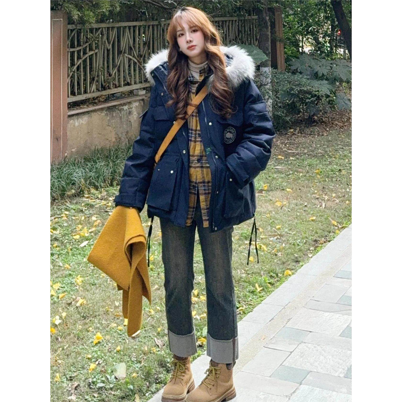 2025年新款冬季派克服羽绒棉服女加厚韩系晋江棉袄工装巨好看外套,淘宝优惠券,粉丝福利购,淘宝优惠卷