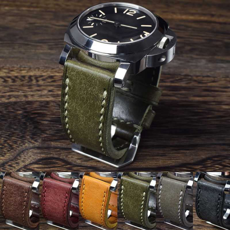 MC手工定制适配沛纳海表带真皮柔软磨砂复古男女款PAM382 111,淘宝优惠券,粉丝福利购,淘宝优惠卷