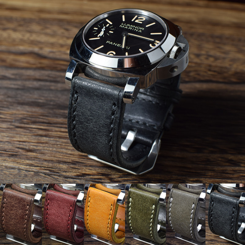 MC手工定制适配沛纳海表带真皮柔软磨砂复古男女款PAM382 111,淘宝优惠券,粉丝福利购,淘宝优惠卷