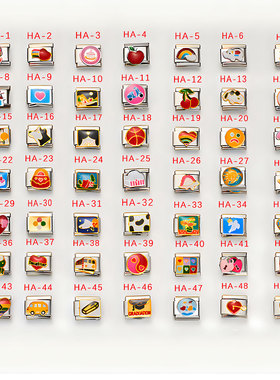 意大利模块手链 钛钢滴油自由手工搭配拼接diy男女通用手环