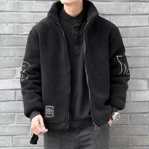 Boomer Cotton Coat Mens Jacket Winter Thickening 2023 New Loose Short even cap handsome suede jacket