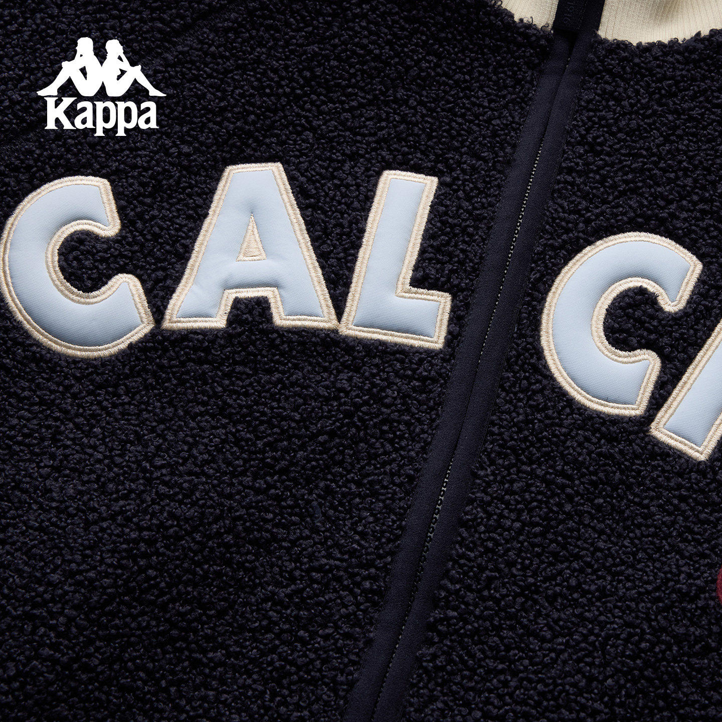 Kappa卡帕背靠背复古针织开衫女2025新款立领拉链开衫宽松外套,淘宝优惠券,粉丝福利购,淘宝优惠卷